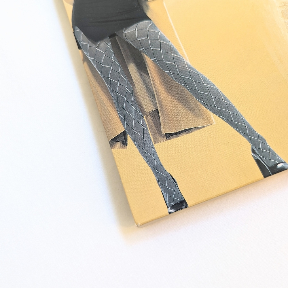 Vintage Gatta European hosiery , grey patterned tights, 50 den (opaque), size 2s